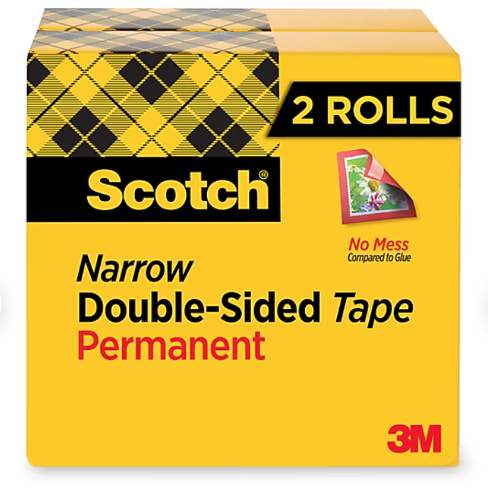 TAPE, SCOTCH, DOUBLE SIDED, REFILL, 2/CT THUMBNAIL